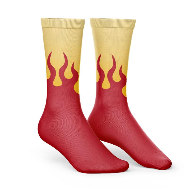 Kyojuro Rengoku Demon Slayer Premium Socks - Image 2