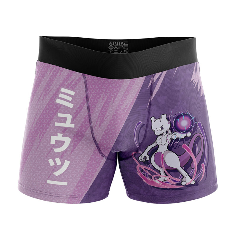 Mewtwo Classic Pokemon Boxer Briefs Mens Underwear