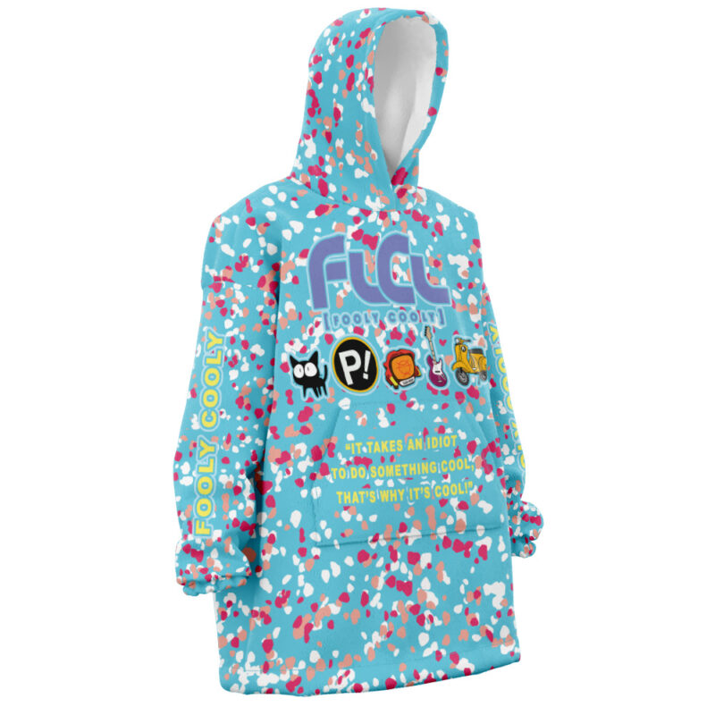 Neon FLCL Snug Oversized Blanket Hoodie
