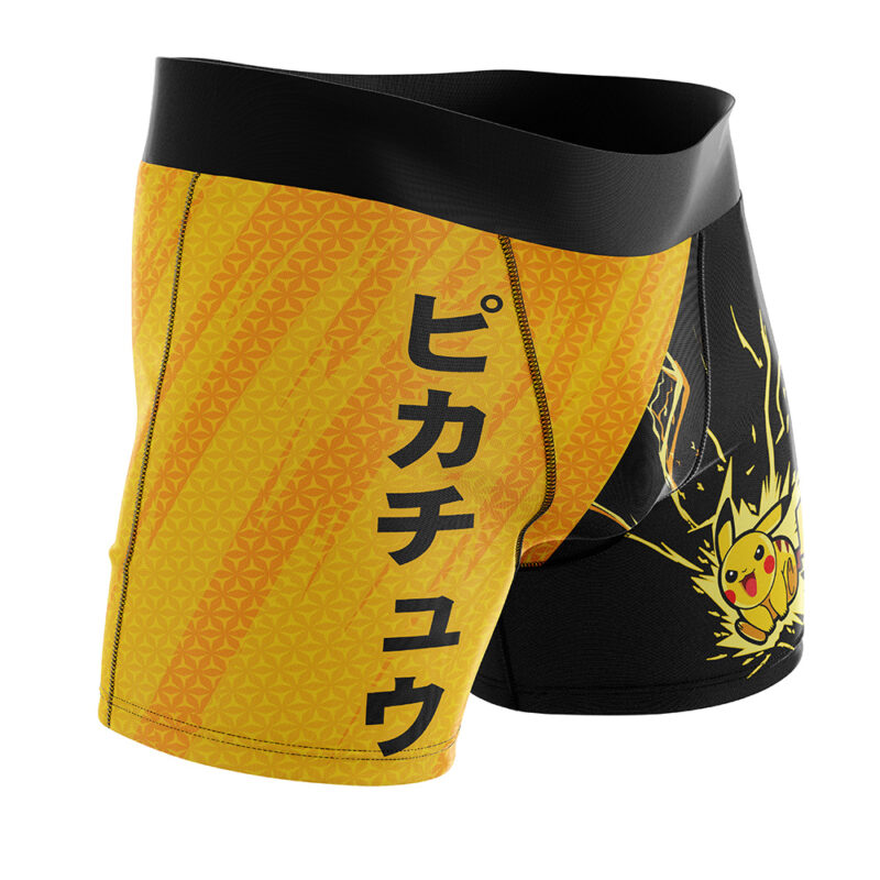 Pikachu Attack Pokemon Boxer Briefs Mens Underwear - Image 2