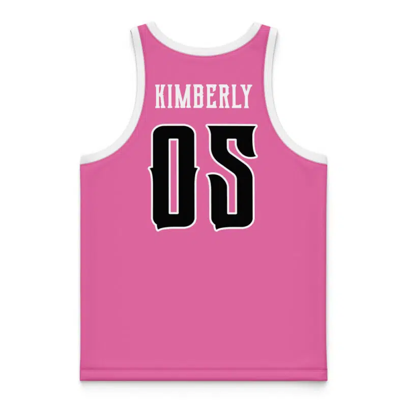 Pink Pterodactyls Kimberly Hart Power Rangers Basketball Jersey - Image 4
