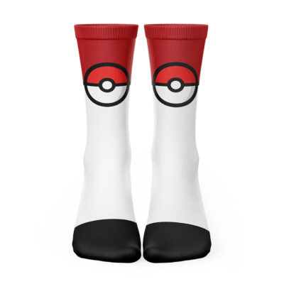 Pokeball Pokemon Socks