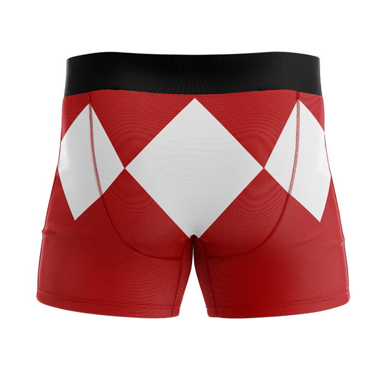 Red Ranger Mighty Morphin Power Rangers Boxer Briefs Men's Underwear - Image 3