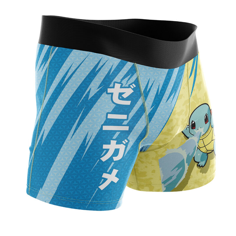 Squirtle Attack Black Pokemon Boxer Briefs Mens Underwear - Image 2