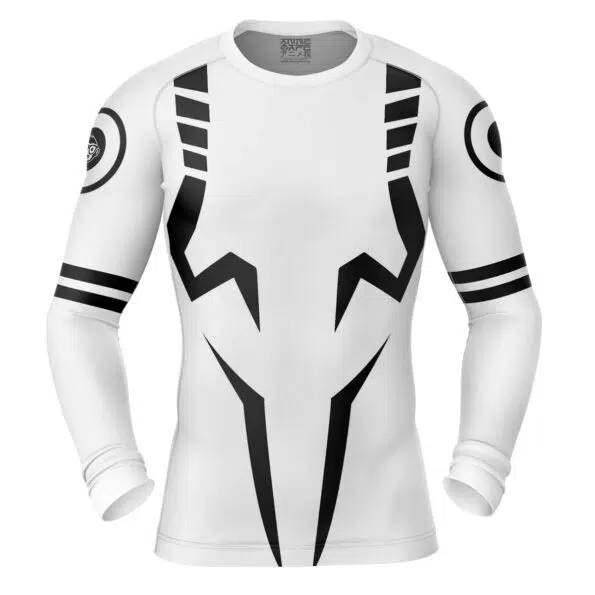 Sukuna Black Marks Jujutsu Kaisen Long Sleeve Rash Guard Compression