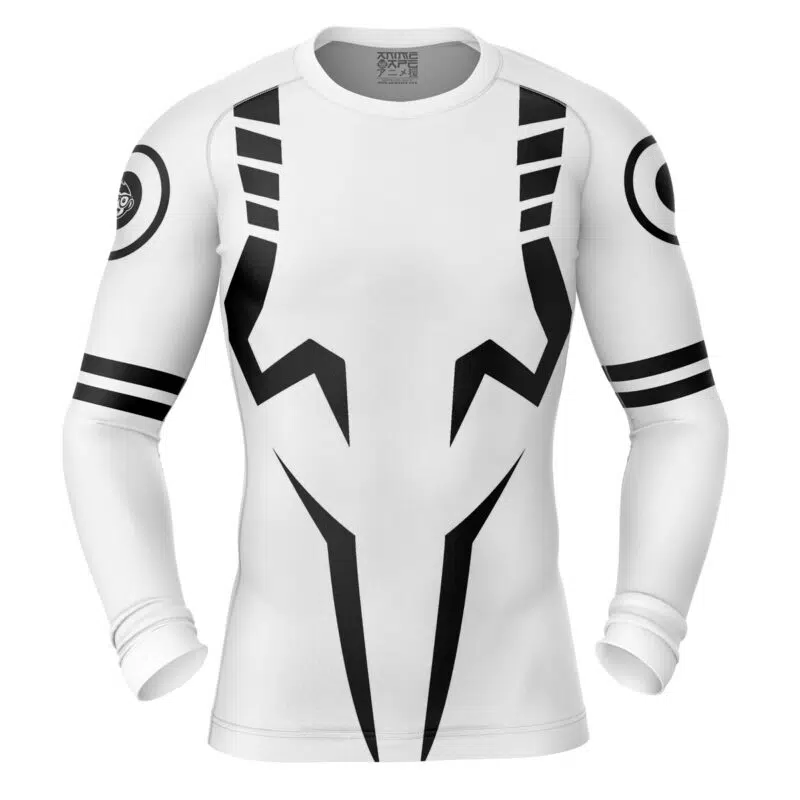 Sukuna Black Marks Jujutsu Kaisen Long Sleeve Rash Guard Compression