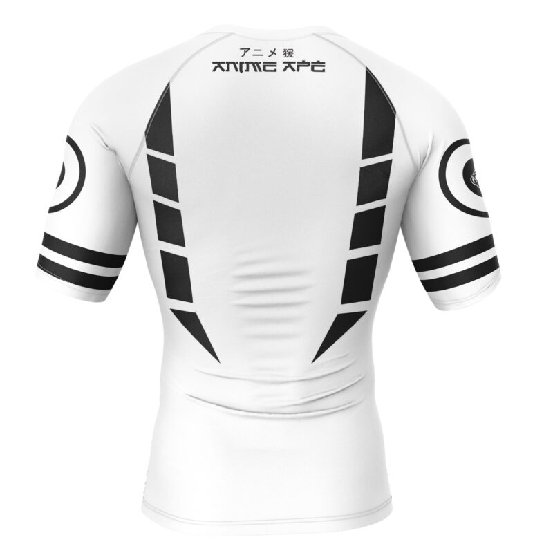 Sukuna Black Marks Jujutsu Kaisen Short Sleeve Rash Guard Compression Shirt - Image 2