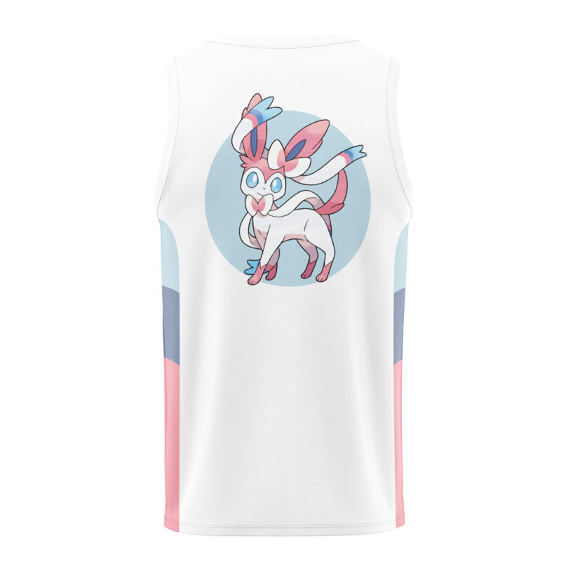 Sylveon Eeveelution Pokemon Basketball Jersey - Image 2