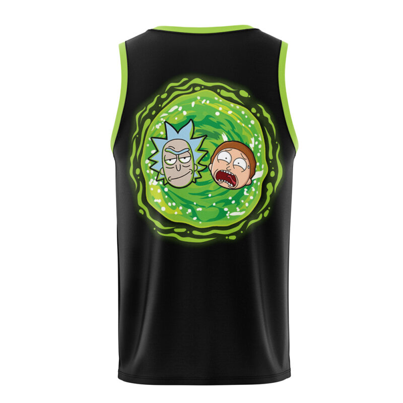 Rick and Morty Trippy Cosmic Rick Basketball Jersey - Image 2