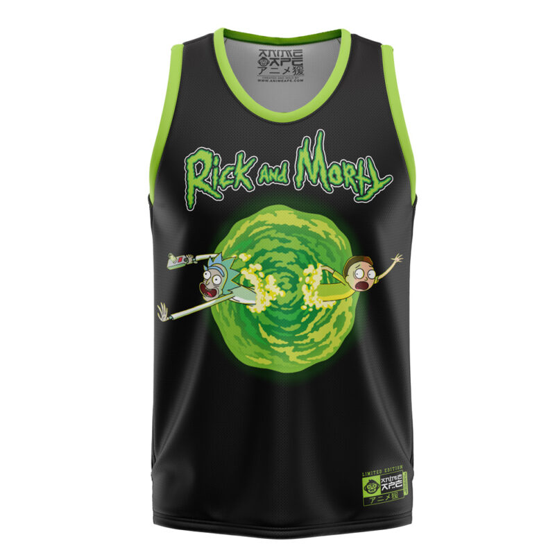 Rick and Morty Trippy Cosmic Rick Basketball Jersey