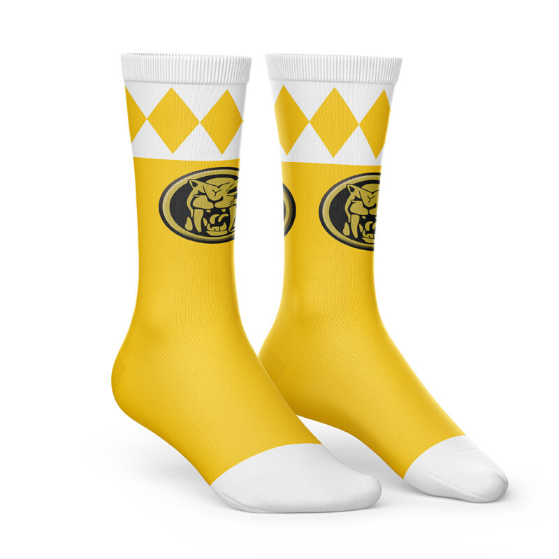 Yellow Ranger Mighty Morphin Power Rangers Socks - Image 2