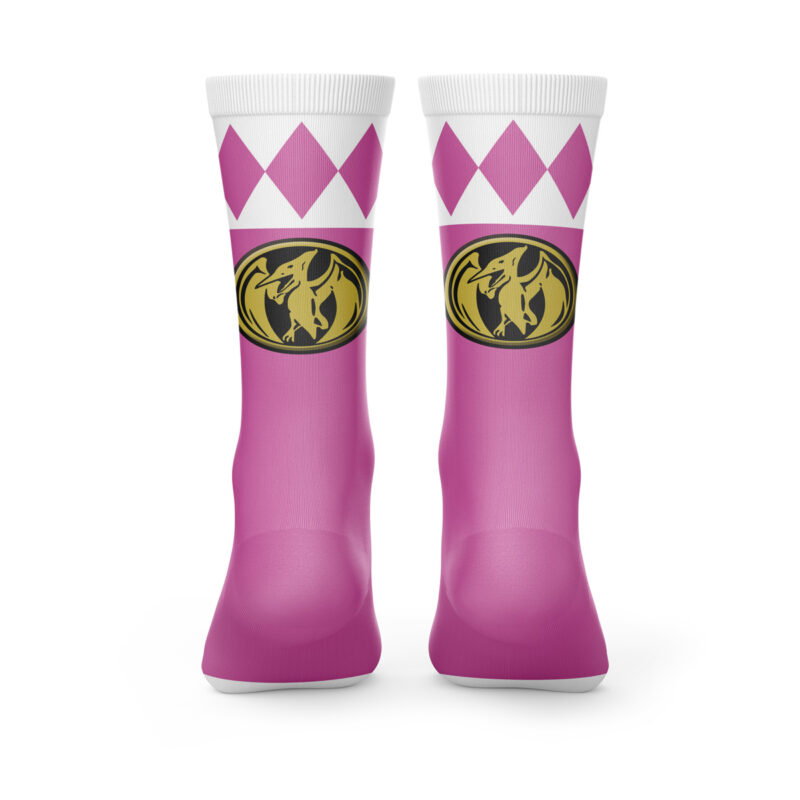 Pink Ranger Mighty Morphin Power Rangers Socks - Image 2