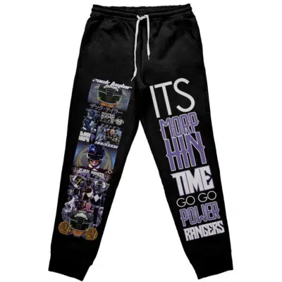Black Ranger Mighty Morphin Power Rangers Streetwear Sweatpants