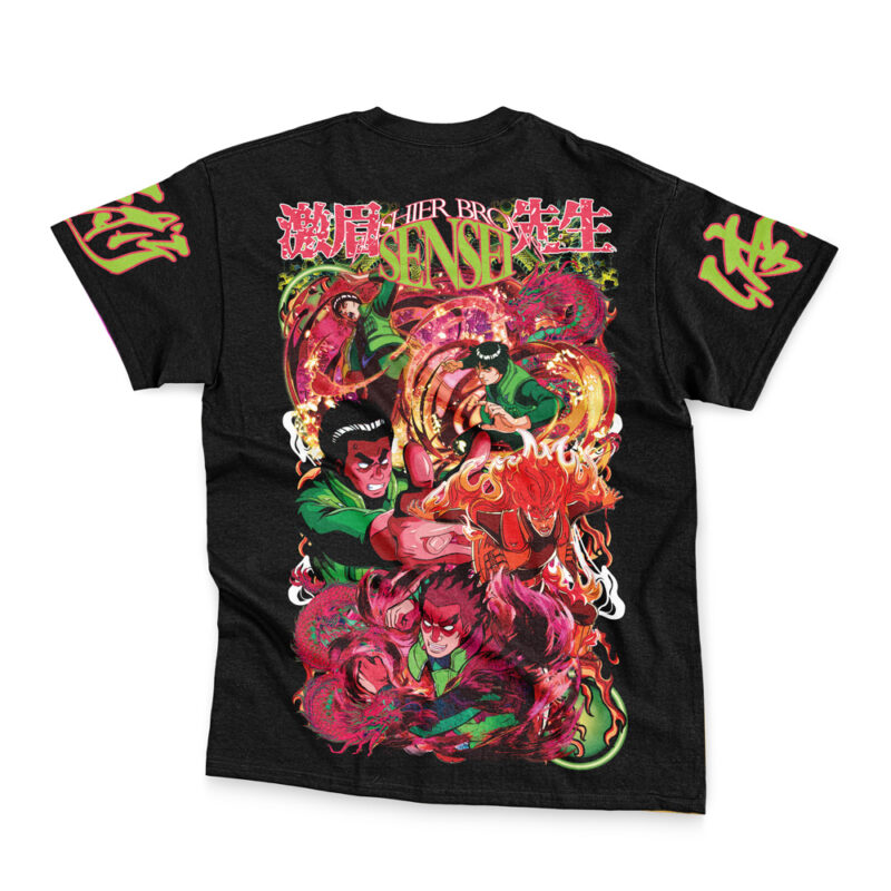 Might Guy V2 Shippuden Streetwear T-Shirt - Image 2