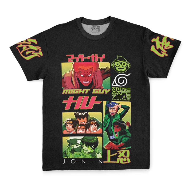 Might Guy V2 Shippuden Streetwear T-Shirt - Image 3