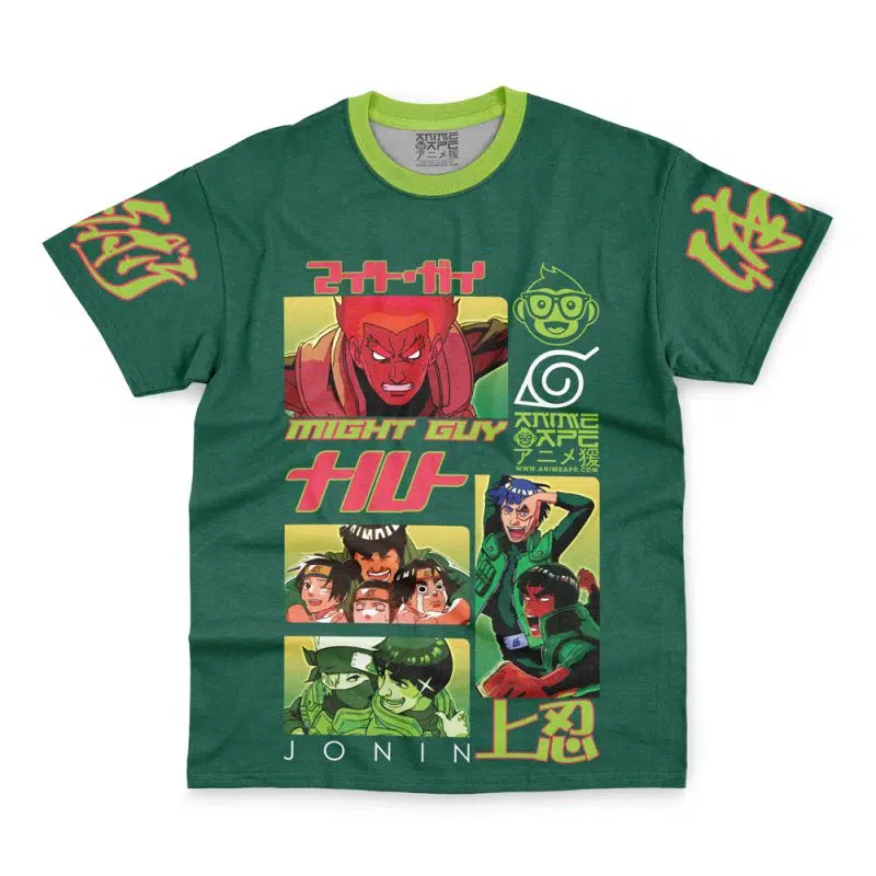 Might Guy Shippuden Streetwear T-Shirt - Image 4