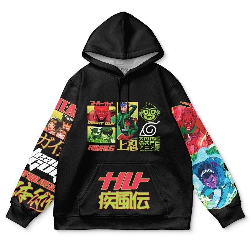 Might Guy V2 Shippuden Streetwear Hoodie - Image 2