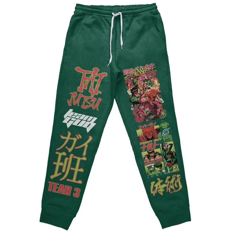 Might Guy Naruto Streetwear Sweatpants