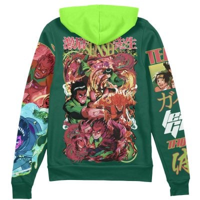 Might Guy Naruto Streetwear Zip Hoodie Jacket
