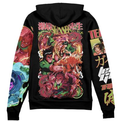 Might Guy V2 Naruto Streetwear Zip Hoodie Jacket