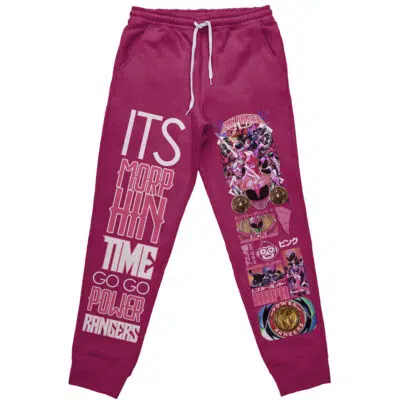 Pink Ranger Mighty Morphin Power Rangers Streetwear Sweatpants