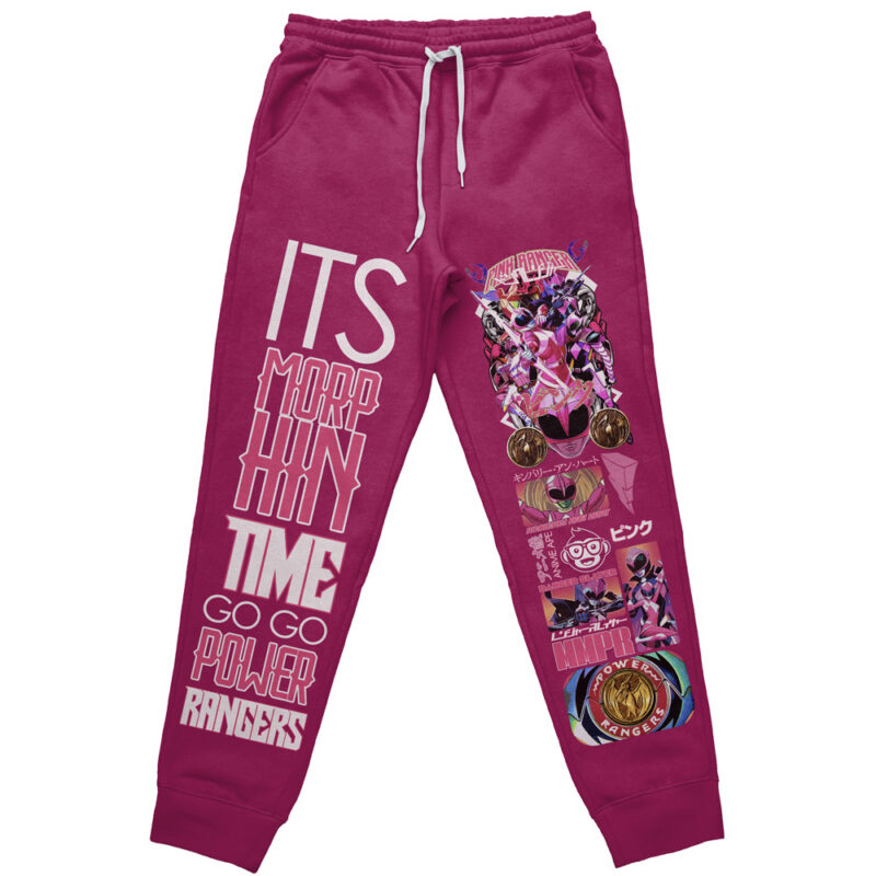 Pink Ranger Mighty Morphin Power Rangers Streetwear Sweatpants