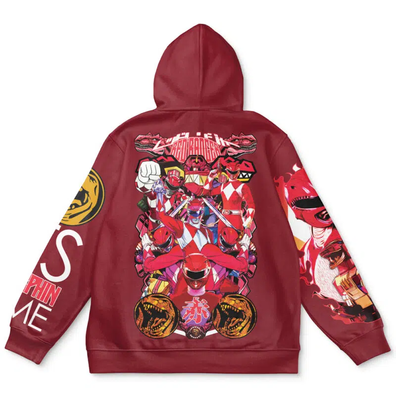 Red Ranger Mighty Morphin Power Rangers Streetwear Hoodie