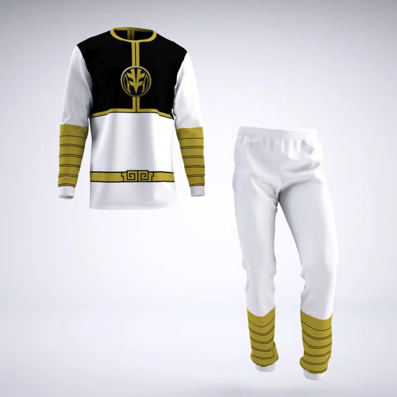 White Ranger Mighty Morphin Power Rangers Pajamas