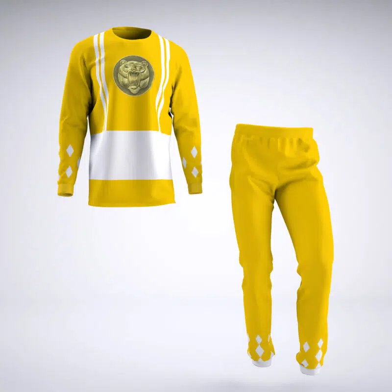 Yellow Ranger Ninjetti Mighty Morphin Power Rangers Pajamas