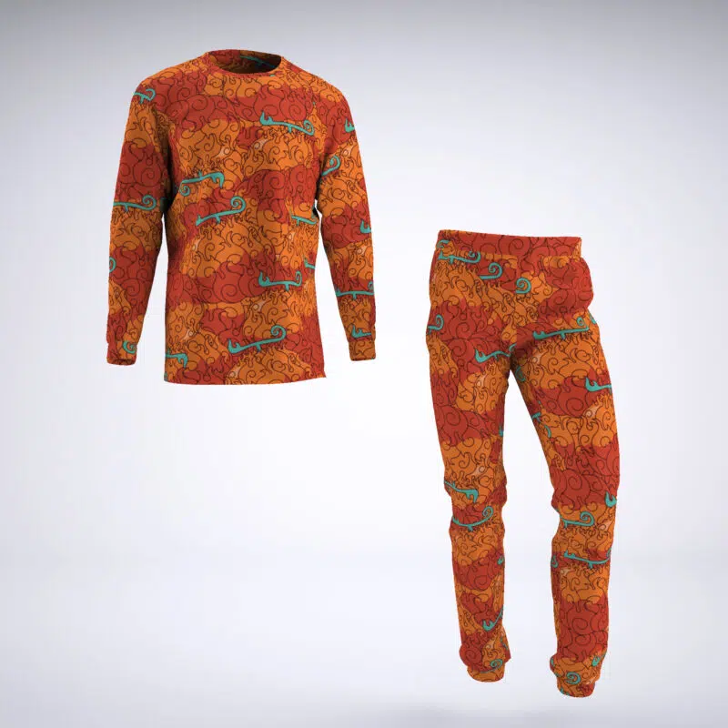 Mera Mera No Mi One Piece Pajamas