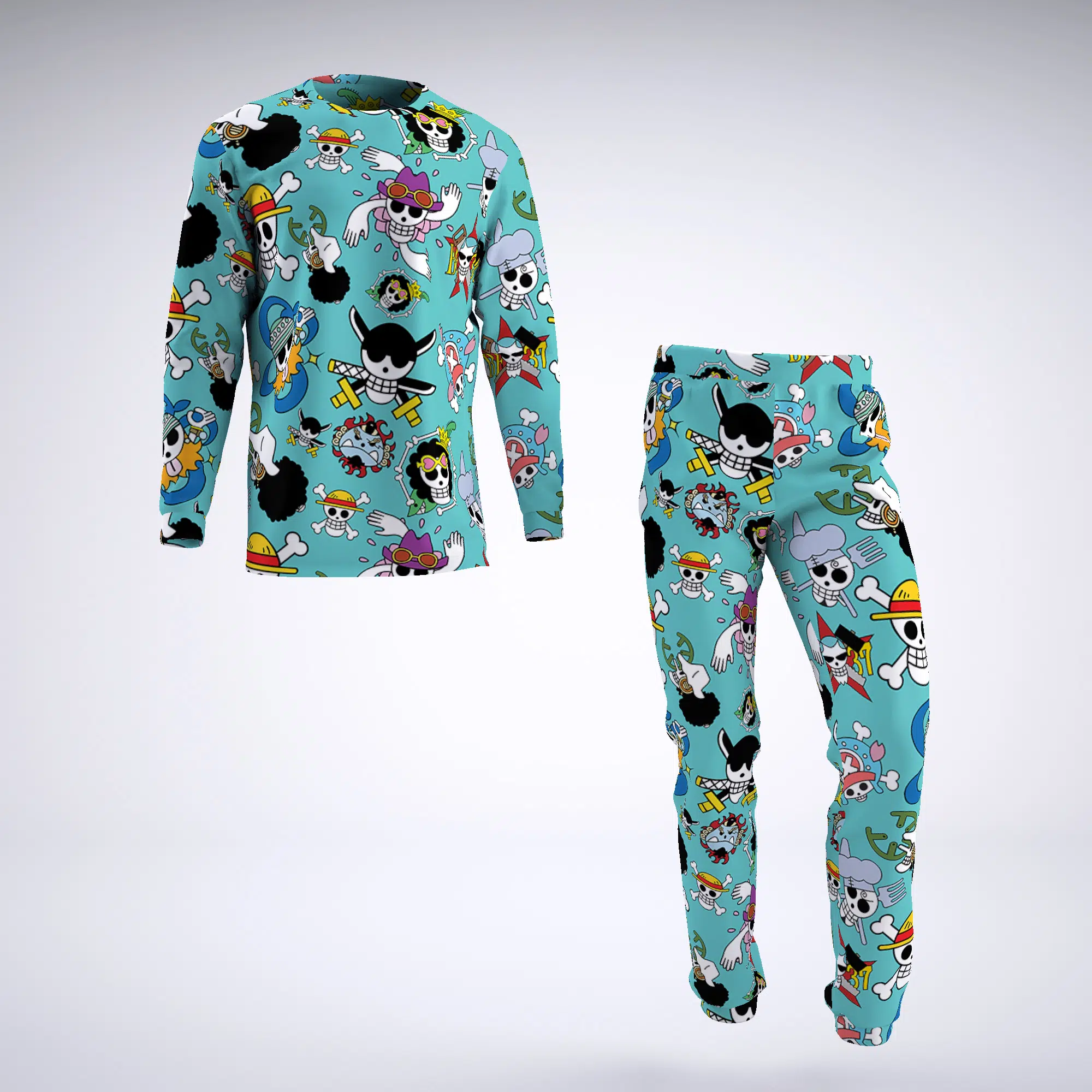 Strawhats Jolly Roger One Piece Pajamas
