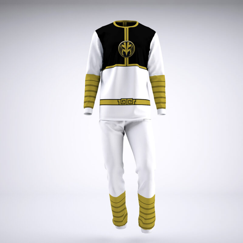 White Ranger Mighty Morphin Power Rangers Pajamas - Image 2