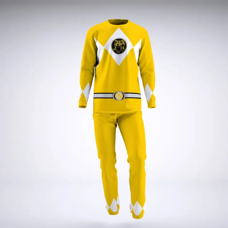 Yellow Ranger Mighty Morphin Power Rangers Pajamas - Image 4