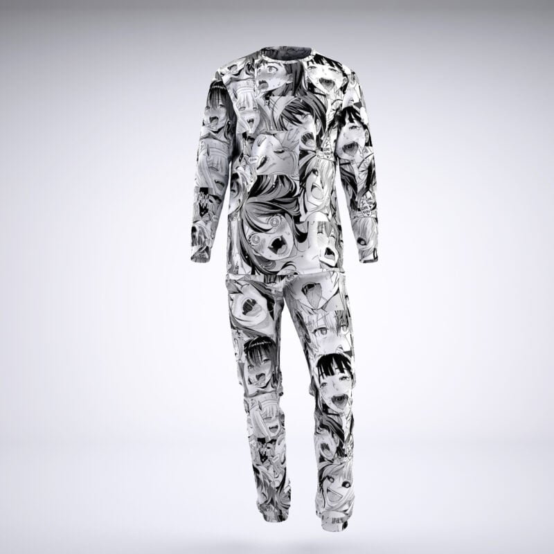 Ahegao Pattern Pajamas - Image 4