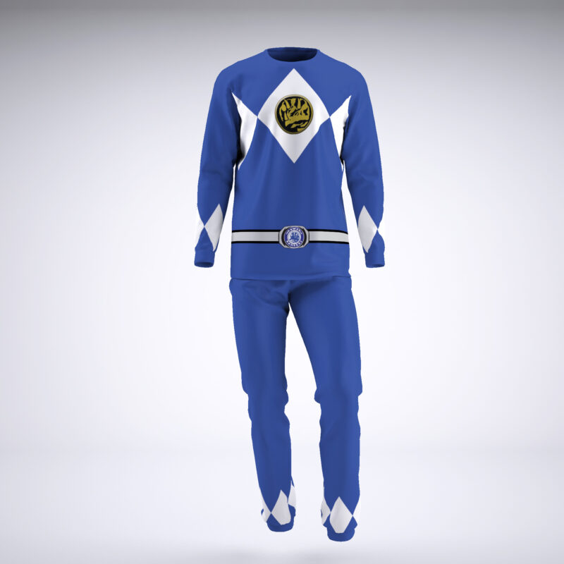 Blue Ranger Mighty Morphin Power Rangers Pajamas - Image 4