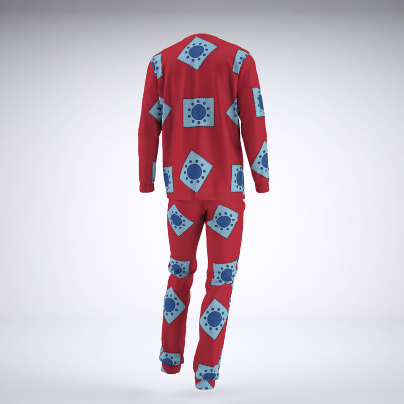 Luffy Wano Pattern One Piece Pajamas - Image 3