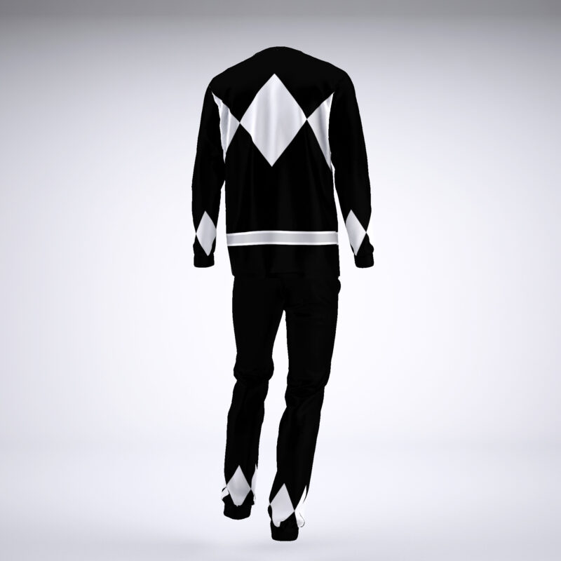 Black Ranger Mighty Morphin Power Rangers Pajamas - Image 3