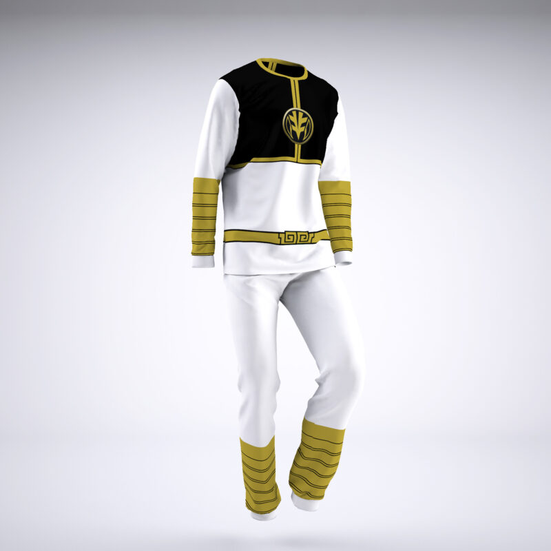 White Ranger Mighty Morphin Power Rangers Pajamas - Image 4