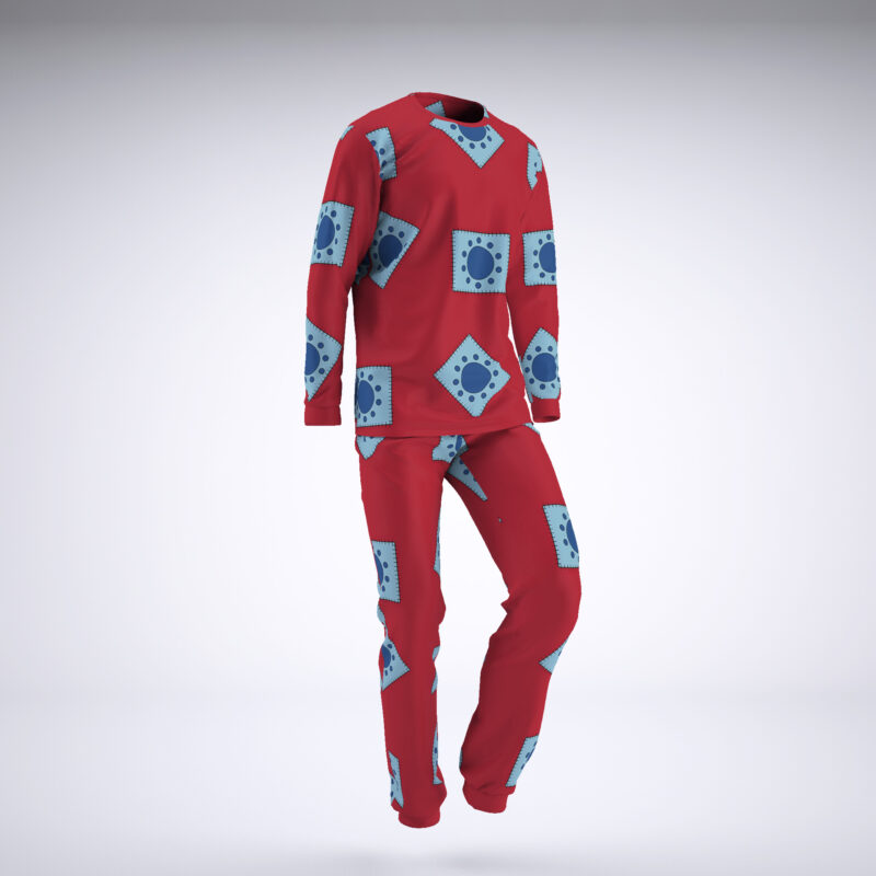 Luffy Wano Pattern One Piece Pajamas - Image 2