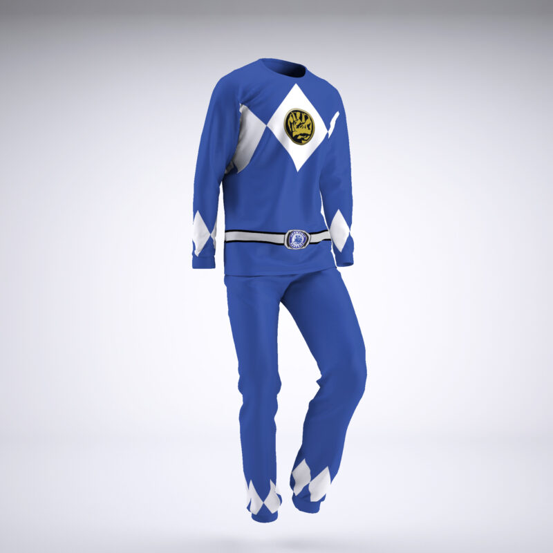 Blue Ranger Mighty Morphin Power Rangers Pajamas - Image 2