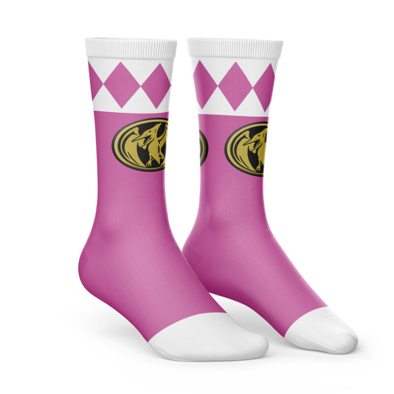 Pink Ranger Mighty Morphin Power Rangers Socks - Image 3