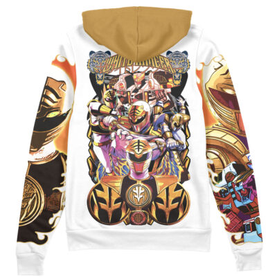White Ranger V2 Mighty Morphin Power Rangers Streetwear Zip Hoodie Jacket
