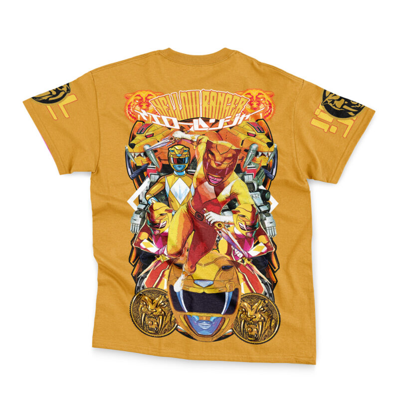 Yellow Ranger Mighty Morphin Power Rangers Streetwear T-Shirt - Image 2