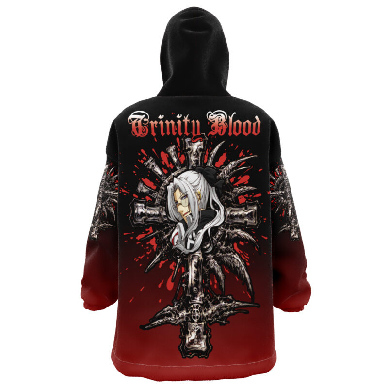 Abel's Cross Trinity Blood Snug Oversized Blanket Hoodie