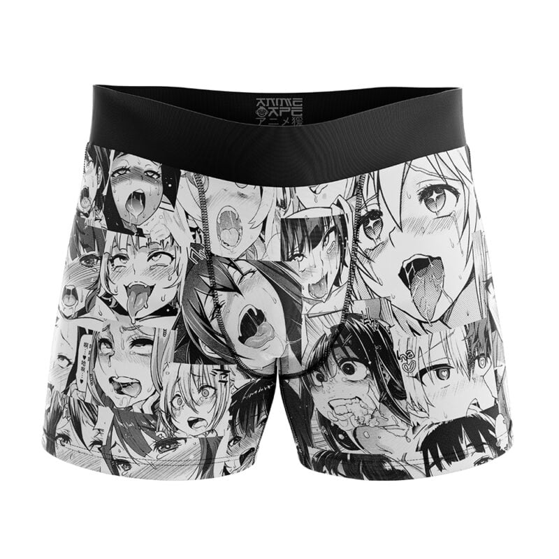 Ahegao Manga Boxer Briefs Men's Underwear