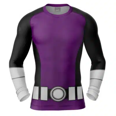 Beast Boy Teen Titans DC Comics Long Sleeve Rash Guard Compression Shirt