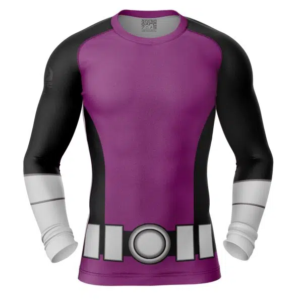 Beast DC Comics Long Sleeve Rash Guard Compression