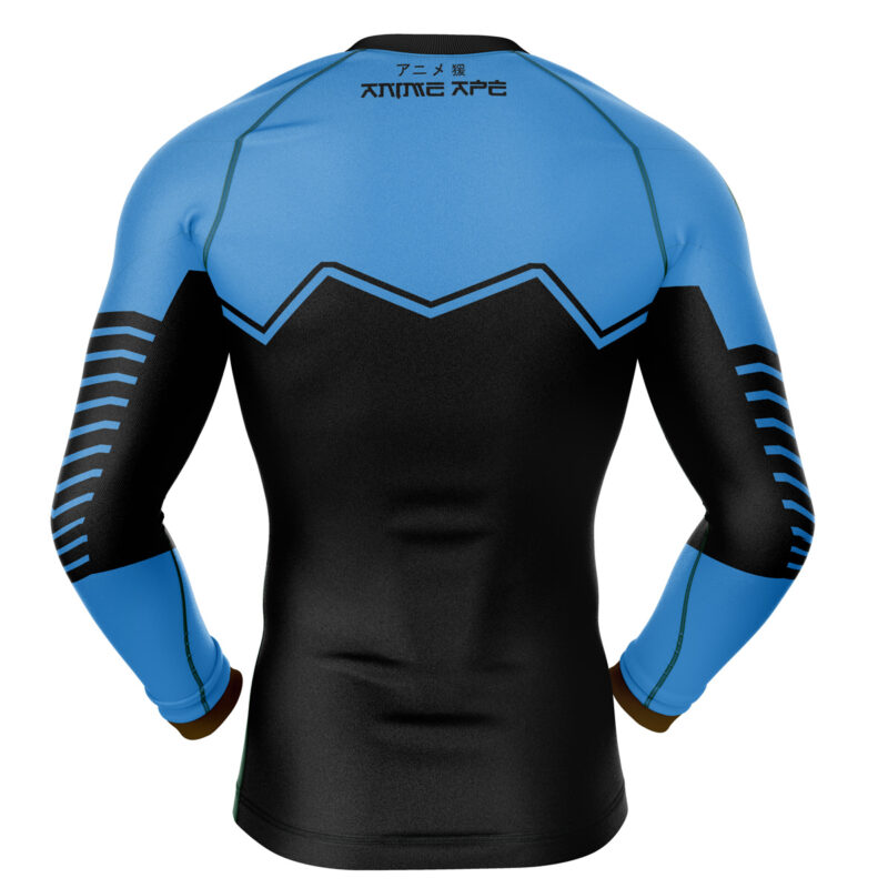 Blue Lantern DC Comics Long Sleeve Rash Guard Compression Shirt - Image 2