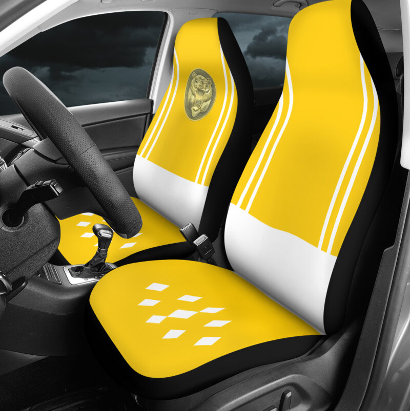 Yellow Ranger Ninjetti  Rangers Car Seat Covers - Image 4