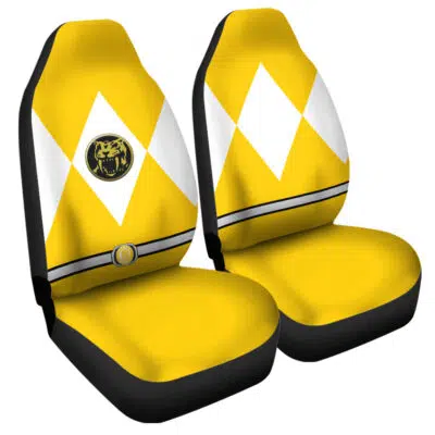 Yellow Ranger Mighty Morphin Power Rangers Car Seat Covers